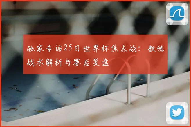 独家专访25日世界杯焦点战：教练战术解析与赛后复盘