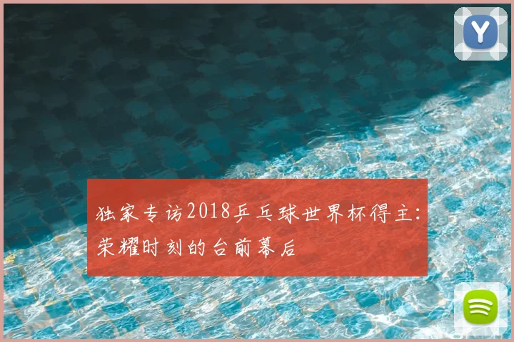 独家专访2018乒乓球世界杯得主：荣耀时刻的台前幕后